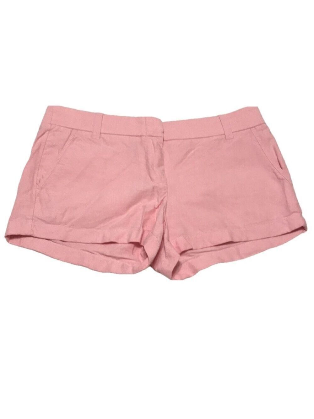 NWOT J.CREW PINK 3” CHINO SHORTS SZ 6